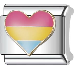 Pink, Yellow & Blue Heart